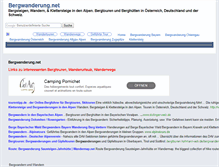 Tablet Screenshot of bergwanderung.net